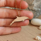 Wooden dolphin necklace
