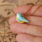 Blue tit necklace