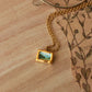 Landscape painting necklace