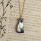 Siamese cat necklace