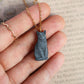 Gray cat necklace