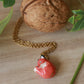 Sleeping Fox necklace in a walnut box