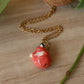 Sleeping Fox necklace in a walnut box