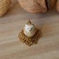 Hedgehog necklace in a walnut box