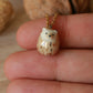 Hedgehog necklace in a walnut box