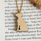 Dalmatian necklace - wooden dog pendant