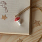 Fly-agaric mushroom necklace
