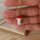 Fly-agaric mushroom necklace