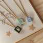 Mushroom book necklace