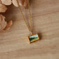 Landscape painting necklace