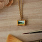 Landscape painting necklace