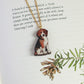 Beagle necklace - wooden dog pendant