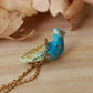 Peacock necklace