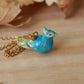 Peacock necklace