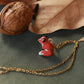 Fox necklace - walnut box