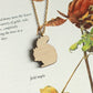 Wooden squirrel necklace