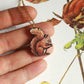 Wooden squirrel necklace