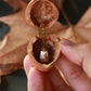 Hedgehog necklace - walnut box