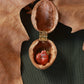 Sleeping squirrel necklace - walnut box