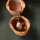 Barn owl necklace - nutshell box