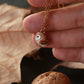 Barn owl necklace - nutshell box