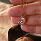 Barn owl necklace - nutshell box