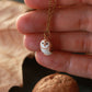 Barn owl necklace - nutshell box