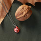 Sleeping Fox necklace - walnut box
