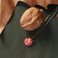 Sleeping Fox necklace - walnut box