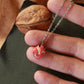 Sleeping Fox necklace - walnut box
