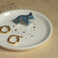 Wolf Ring Dish - Porcelain jewelry dish