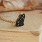 Black cat necklace