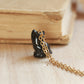 Black cat necklace
