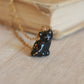 Black cat necklace