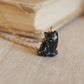 Black cat necklace