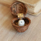 Baby owl necklace in a nutshell box