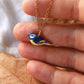 Blue tit necklace