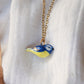 Blue tit necklace