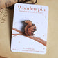 Wooden squirrel pin
