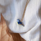 Blue tit necklace