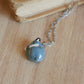 Sleeping starry wolf necklace in a nutshell box
