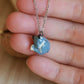 Sleeping starry wolf necklace in a nutshell box