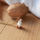 Cat necklace - walnut box