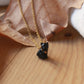 Black cat necklace