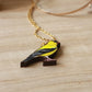 Goldfinch necklace - American goldfinch pendant