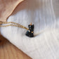 Black cat necklace