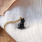 Black cat necklace