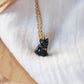 Black cat necklace