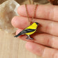 Goldfinch necklace - American goldfinch pendant