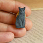Gray cat wooden pin
